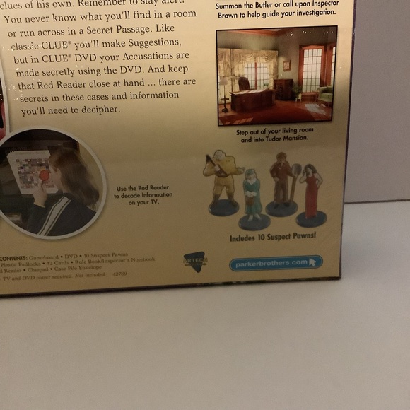 CLUE INTERACTIVE DVD BOARD GAME 2006‎ Brand New Factory SEALED - Picture 4 of 5